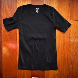 J Crew Size Small Black Perfect Tee